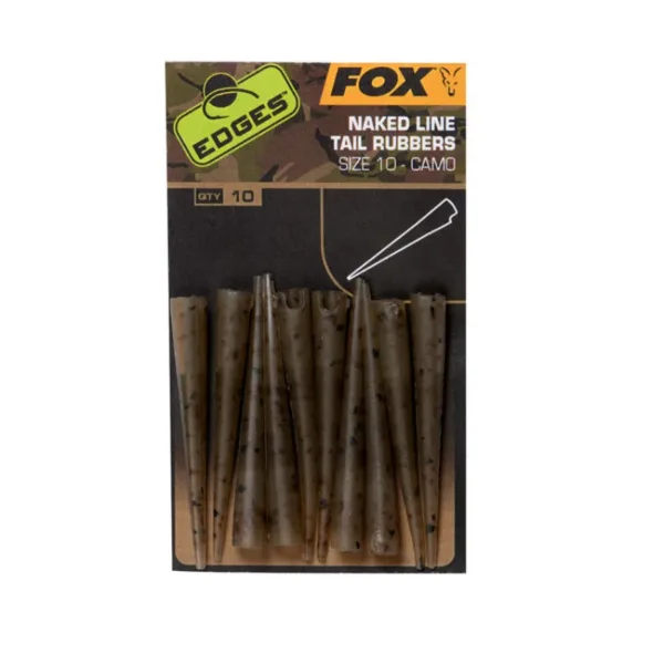 Fox EDGES™ Camo Naked Line Tail Rubbers vel.10 10kom (CAC777)