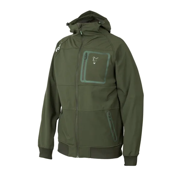 Fox Collection Green & Silver Shell Hoodie #M (CCL092)