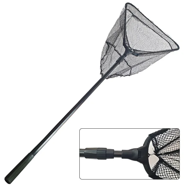 MATE Folding ALU.Landing Net Tele Handle 2.5m 60x60cm (MT12033)