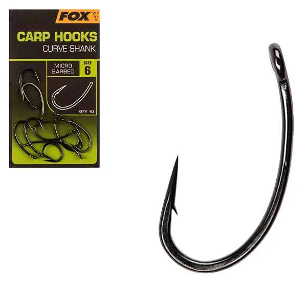 Fox Carp Hooks Curve Shank #8 (CHK234)