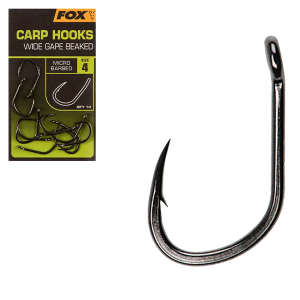 Fox Carp Hooks Wide Gap #8 (CHK230)