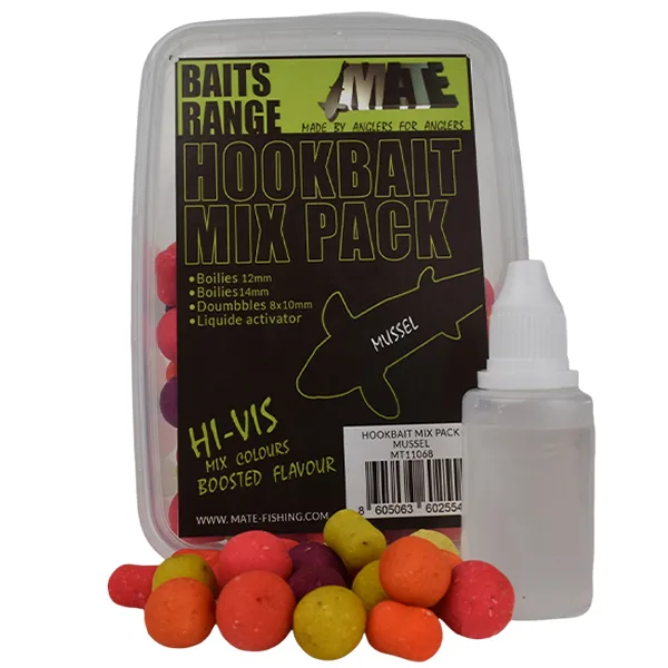MATE Fluo Hookbait Mix Pack boile/pelet