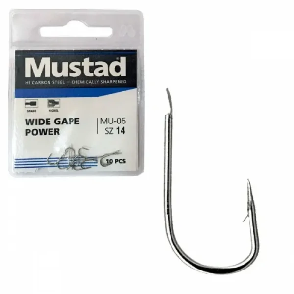 Mustad MU06 10kom Wide Gape Power udice