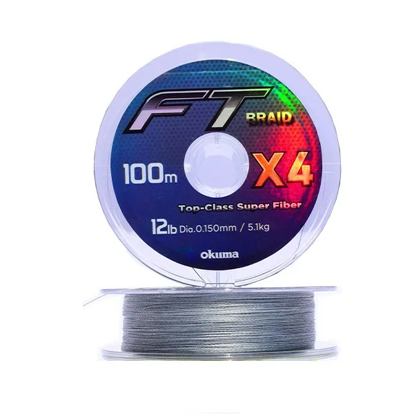 Okuma FT Braid Gray X4 100m struna za ribolov