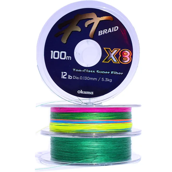 Okuma FT Braid Multicolor X8 100m struna za ribolov