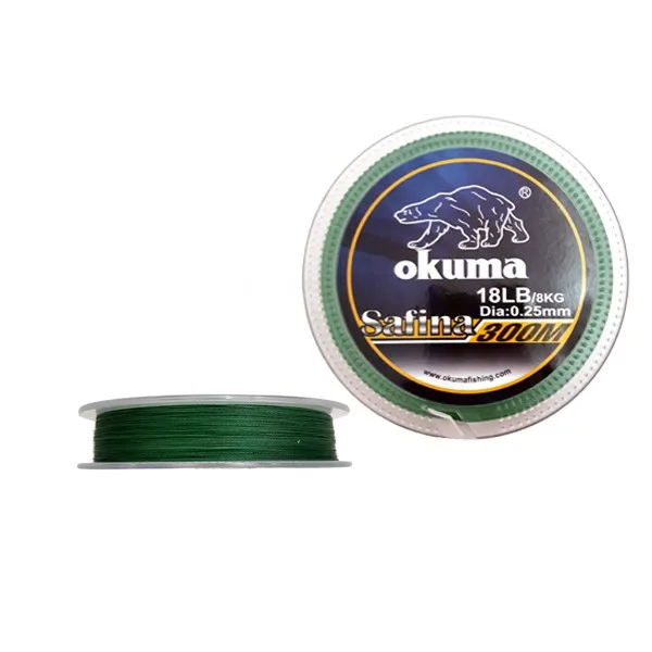 Okuma Safina Braid Green 300m 0.44mm 4nitna struna za ribolov