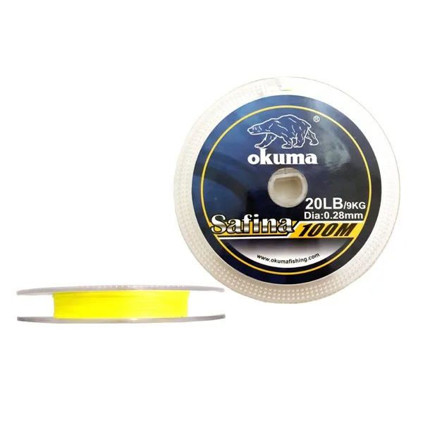 Okuma Safina Braid Yellow 100m 0.30mm 4nitna struna za ribolov