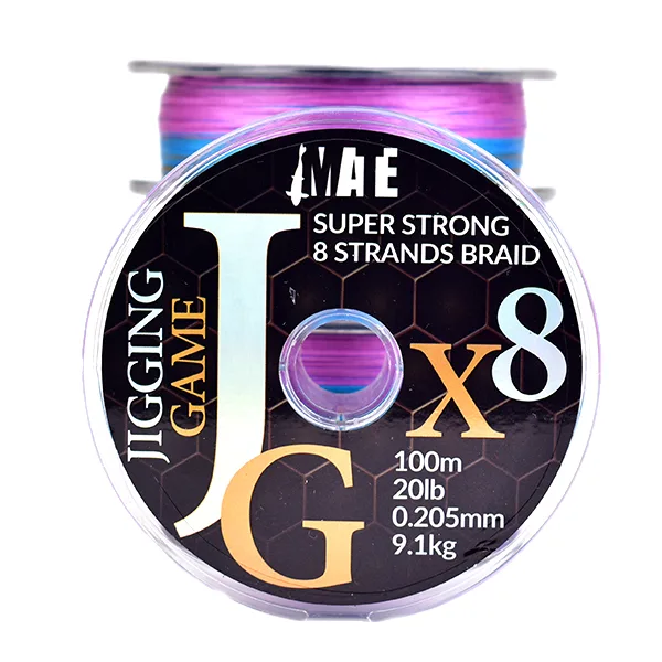 MATE Jigging JG X8 Braid Multicolor 100m-1000m struna na sjecenje
