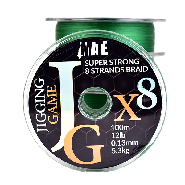 MATE Jigging JG X8 Braid Green 100m-1000m struna na sjecenje