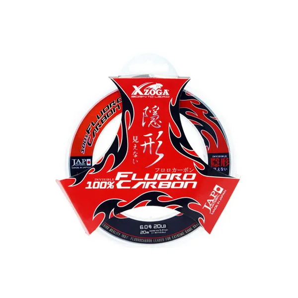 Xzoga 100% Fluorocarbon 20m 50lb 0,68mm