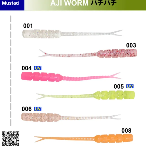 Mustad Aji Worm Baci Baci 5cm 15kom
