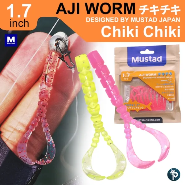 Mustad Aji Worm Chiki Chiki 4.3cm 12kom