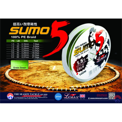 Lemax Braid 100% SUMO 5 - 30lb 0.23mm 100m