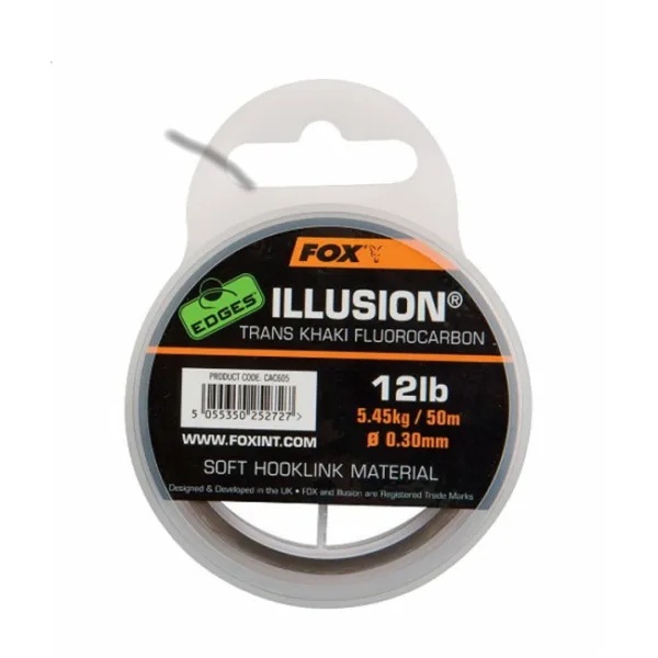 Fox Edges Illusion Soft Hooklink /50m / 16lb / 0.35mm (CAC606)