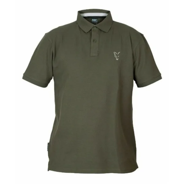 Fox Collection Green & Silver Polo Shirt #XL (CCL082)