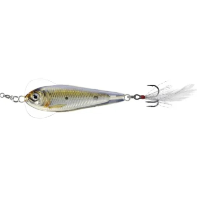 LiveTarget Flutter Shad (Jigging Spoon) Silver Bronze 60mm 21g (FSJ60SK205)