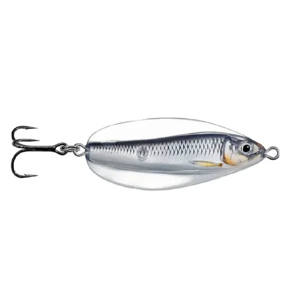 LiveTarget Erratic Shiner (Casting Spoon) Silver Black 50mm 7g (ESS50SK202)