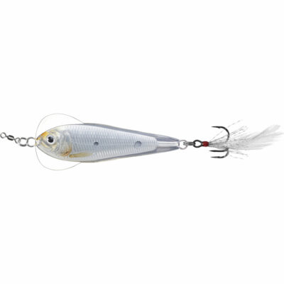 LiveTarget Flutter Shad (Jigging Spoon) Silver Pearl 70mm 28g (FSJ70SK134)