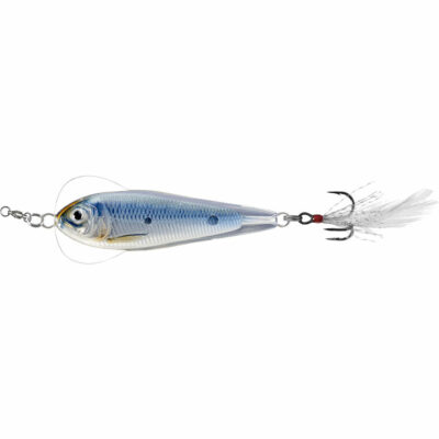 LiveTarget Flutter Shad (Jigging Spoon) Silver Blue 60mm 21g (FSJ60SK201)