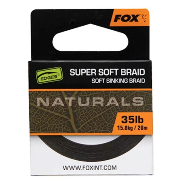 Fox Naturals Soft Braid Hooklength 20m 35lb (CAC828)