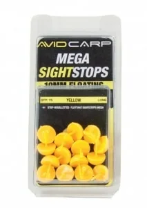 AVID CARP SIGHT STOPS - LONG / YELLOW (AVSS/LY)