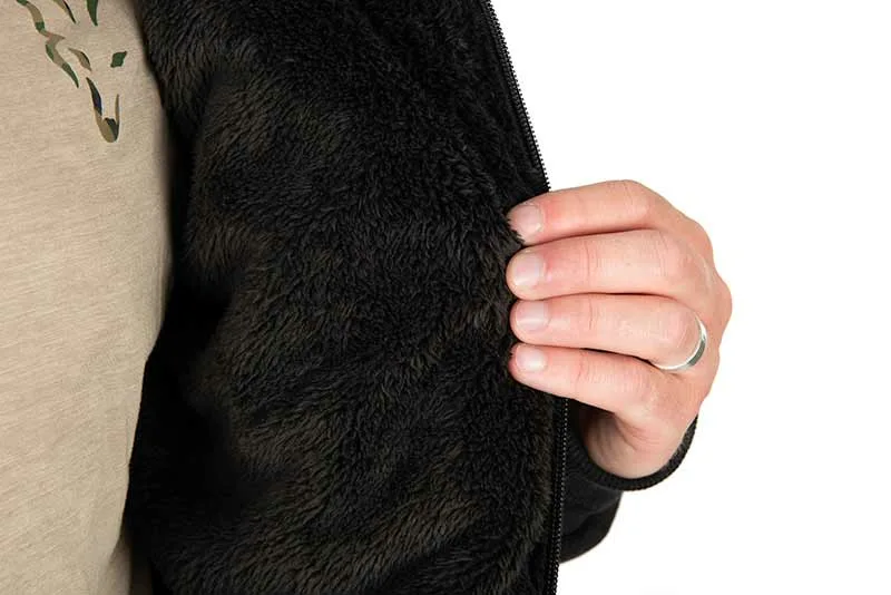 ccl274_279_fox_collection_sherpa_jacket_black_and_orange_lining_detail