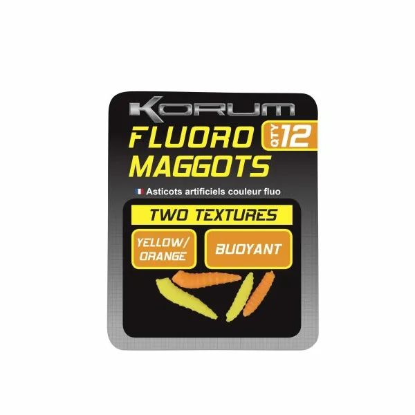 KORUM Fluoro Maggot - YELLOW & ORANGE (KAM/FYO)