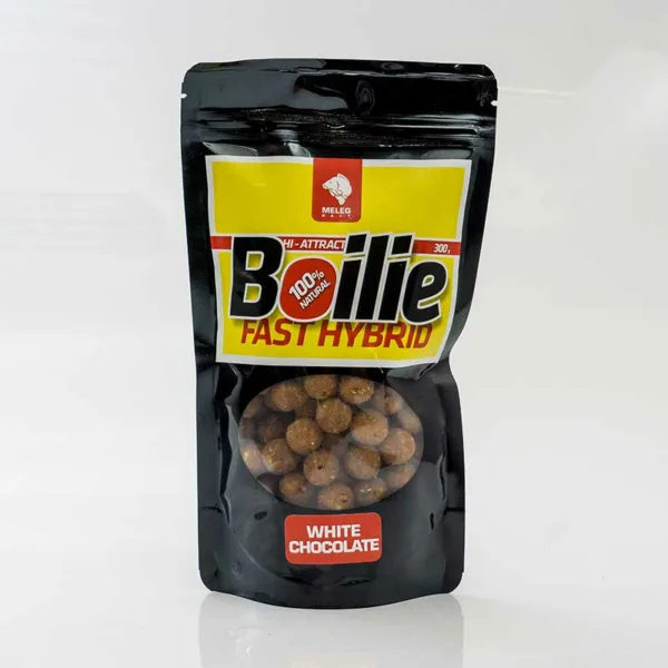 MELEG Fast Hybrid boilie 300g – White Chocolate