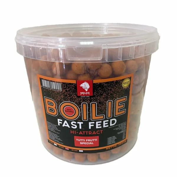 MELEG Fast Feed Boilie 18mm 3.8 KG - Tutti Frutti Special