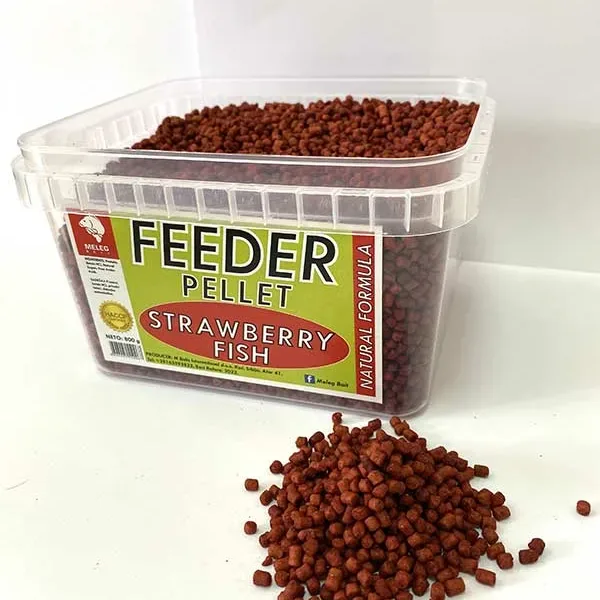 MELEG Feeder Pellet 800g – Strawberry Fish
