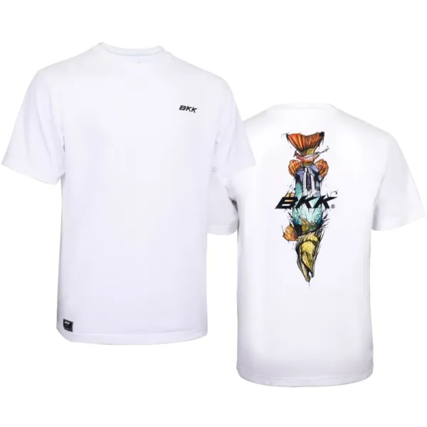 BKK Short Sleeve Casual Shirt - Brand values Pike - White #XL