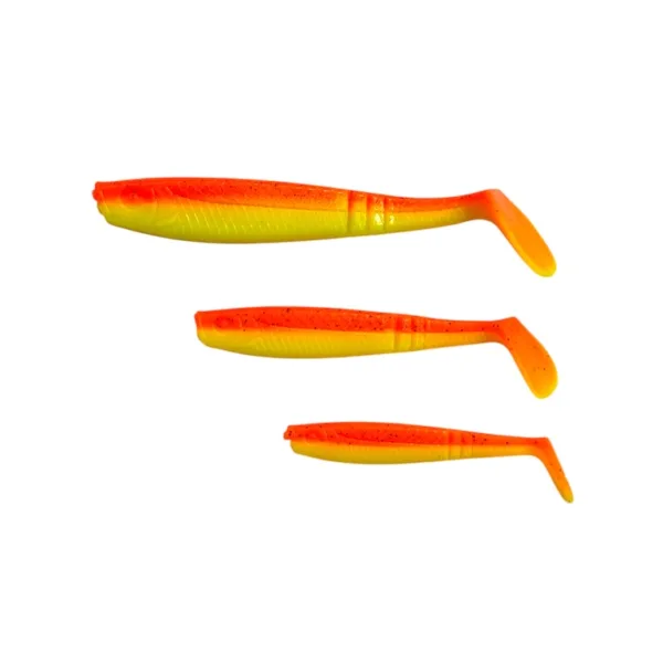 CL9124 Cline Thin Shad Paddletail 10cm UV Orange/Yellow Silikonsk varalice
