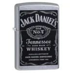 ZIPPO 24779 Windproof Lighter Jack Daniels Label Street Chrome Finish