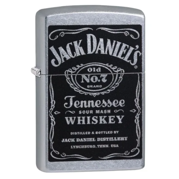 ZIPPO 24779 Windproof Lighter Jack Daniels Label Street Chrome Finish