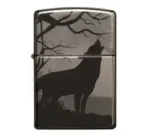49188 Zippo Wolves Design Black Ice