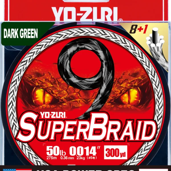 R1547-DG YO-ZURI SUPERBRAID 9 150YDS 10Lbs (0.15mm)