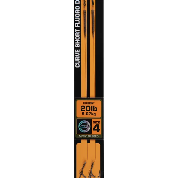 CCR183 Fox Edges Curve Short Fluoro D-Rig 2 - 30lb Illusion x 2