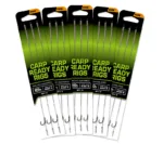 CCR194 Fox Carp Ready Rigs x 3 - Wide Gape size 8 (20lb)