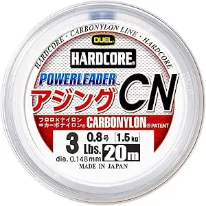 H3435 POWERLEADER CN CARBONYLON 30m 4Lbs/2.0Kg (0.165mm)