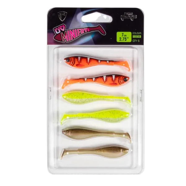 NMC065 Fox Rage UV Micro Mini Fry 7cm/2.75" mixed x 6pcs