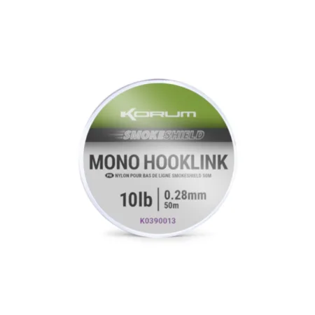 K0390010 Korum Smokeshield Mono Hooklink - 4lb/0.20mm