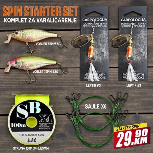 Spin Starter Set – osnovni set opreme za varaličarenje