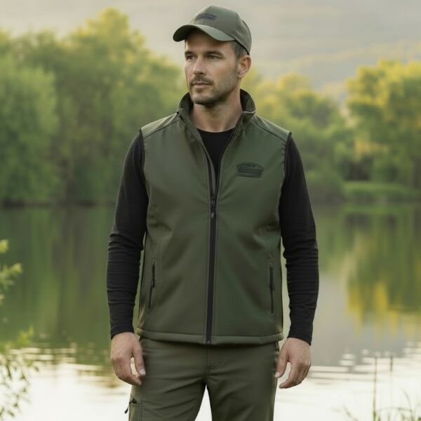 MT12243 MATE SHEEL&FLEECE VEST GREEN XL