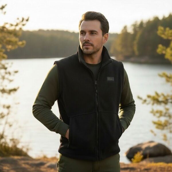 MATE Fleece Vest Black #XL